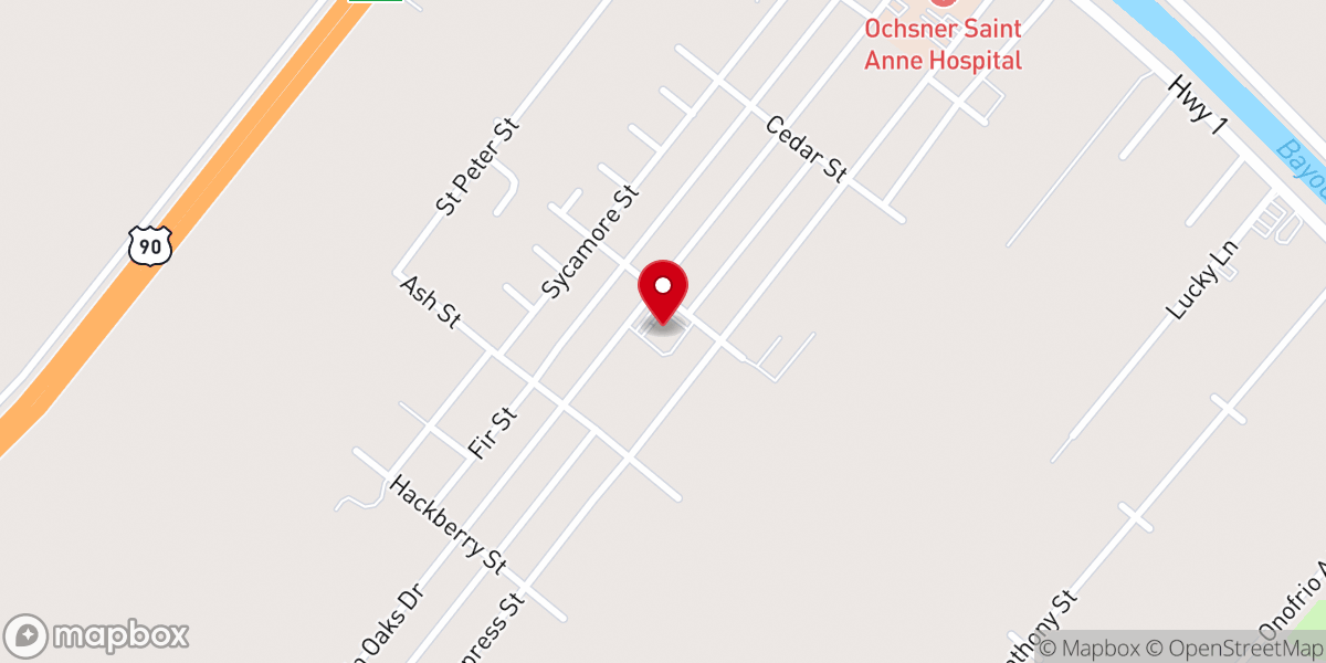 Map showing location of Saint Hilary Catholic Church