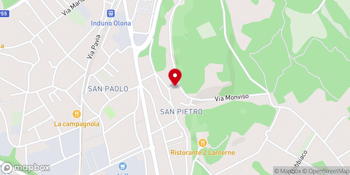 Map showing location of Cappella di San Pietro in Silvis