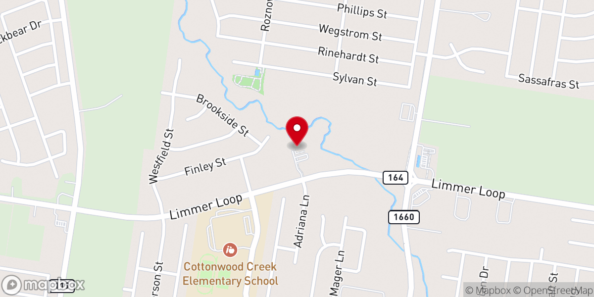 Map showing location of Christ the Rock Lutheran Church