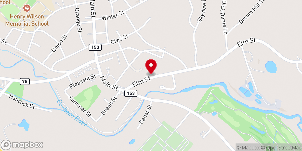 Map showing location of Farmington Pentecostal Church
