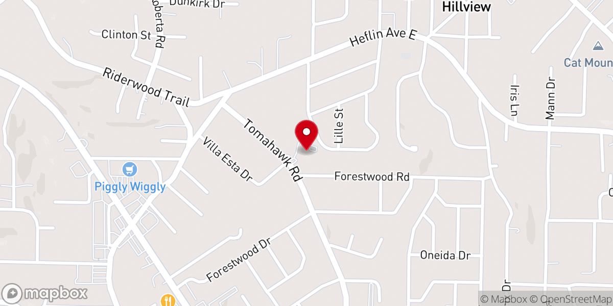 Map showing location of Life Changers Christian Church