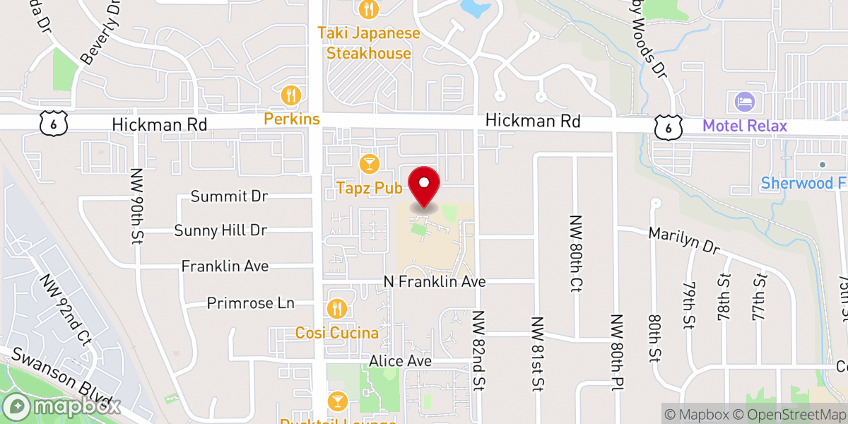Map showing location of Greenbelt Community Church