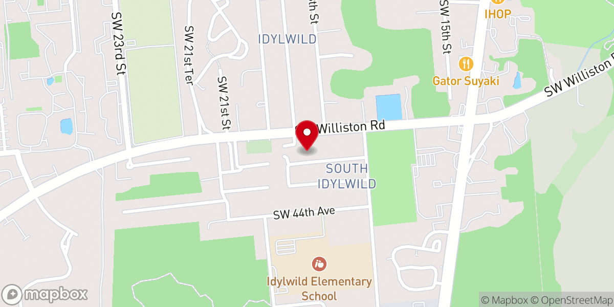 Map showing location of Grace Primitive Baptist Church
