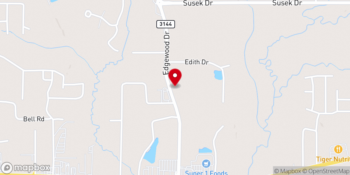 Map showing location of The Edge Church