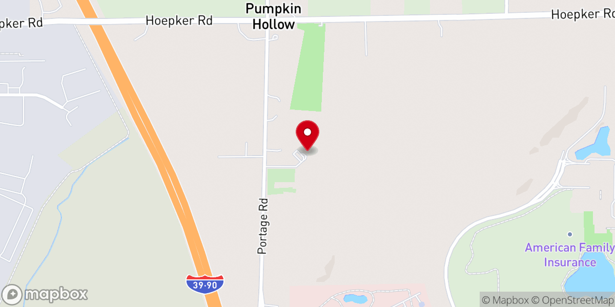 Map showing location of Burke Lutheran Church