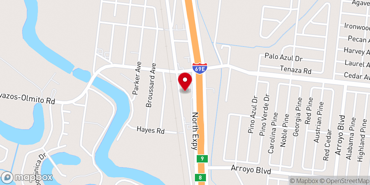 Map showing location of North Plaza