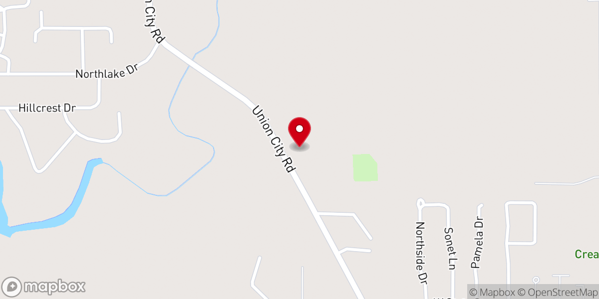 Map showing location of Coldwater Bible Church