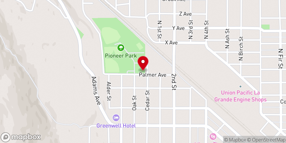 Map showing location of The Way Church La Grande, OR