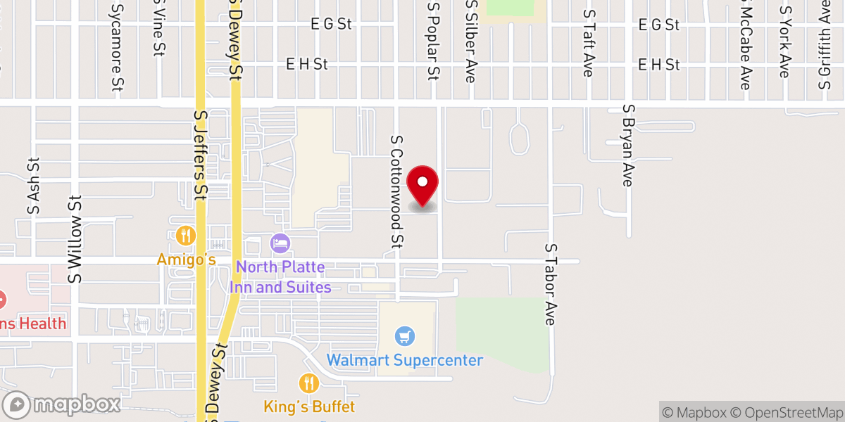 Map showing location of Love Ministries