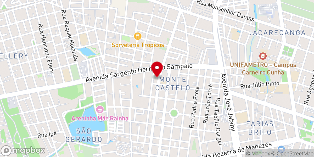 Map showing location of Igreja pentecostal ministério a vitória é nossa