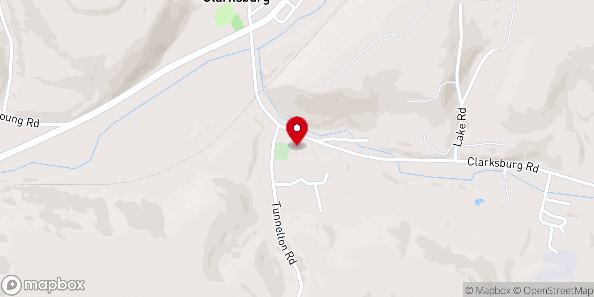 Map showing location of Trinity Presbyterian Church