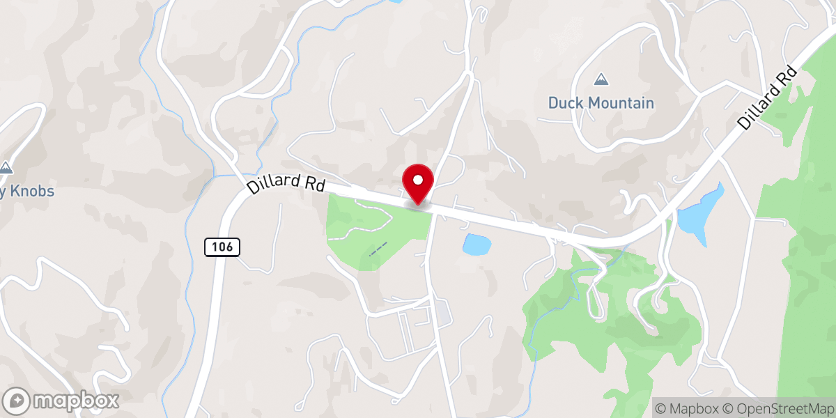 Map showing location of Highlands Outpost