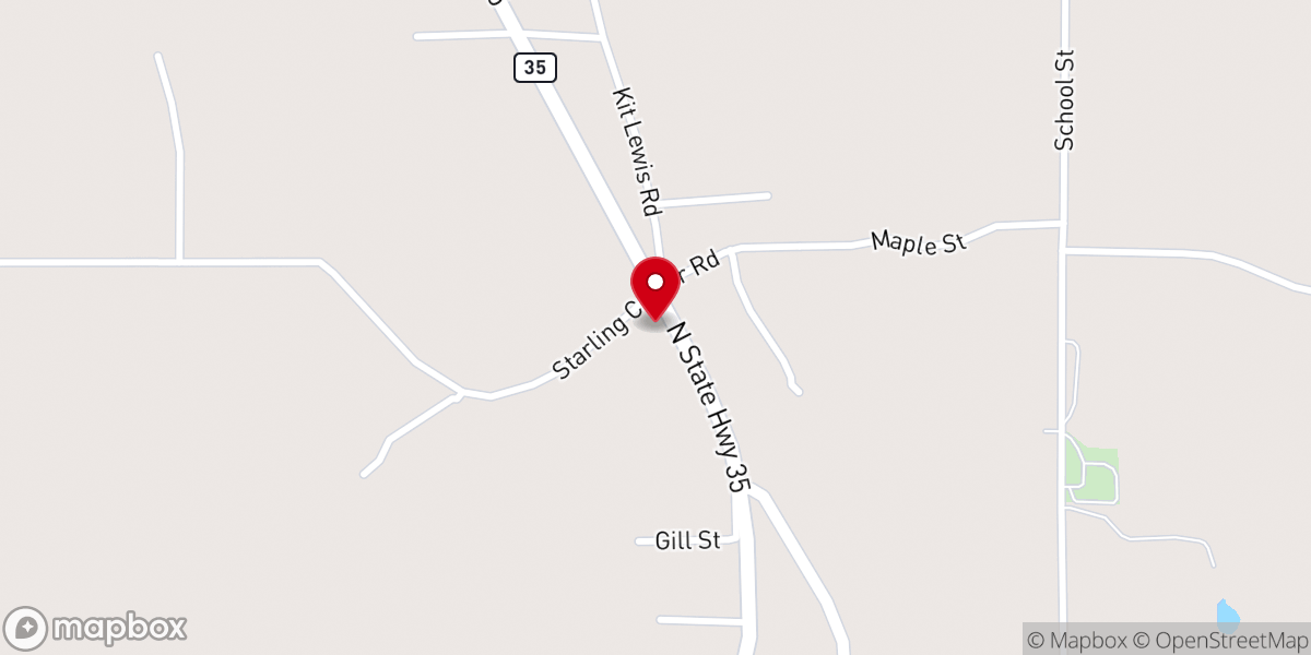 Map showing location of Church of God in Christ