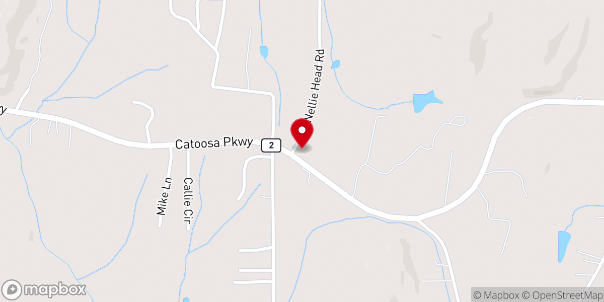 Map showing location of Nellie Head Memorial Baptist
