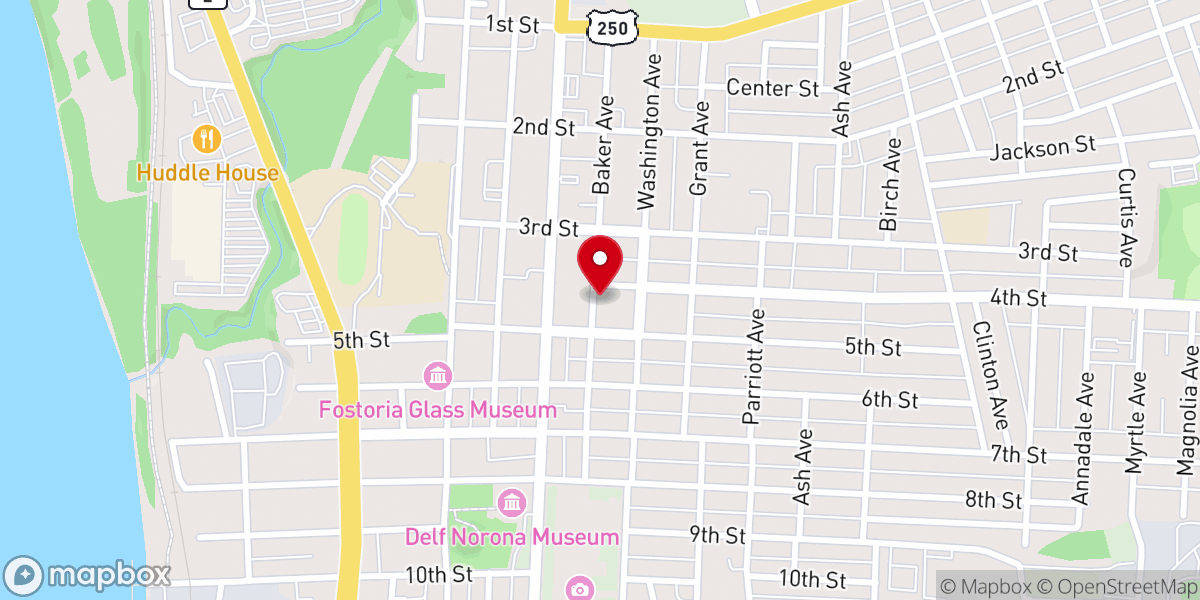 Map showing location of Freedom Apostolic Church