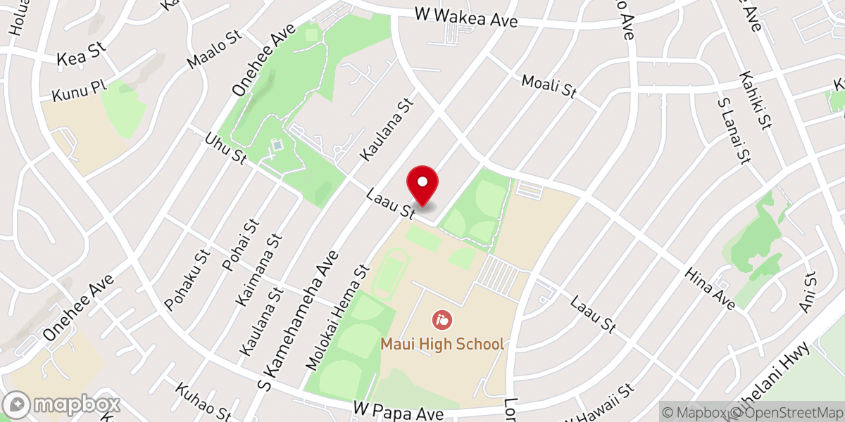 Map showing location of Kahului Jodo Mission