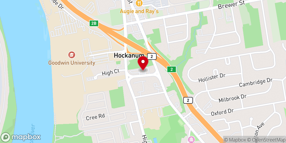 Map showing location of D'Esopo East Hartford Memorial Chapel
