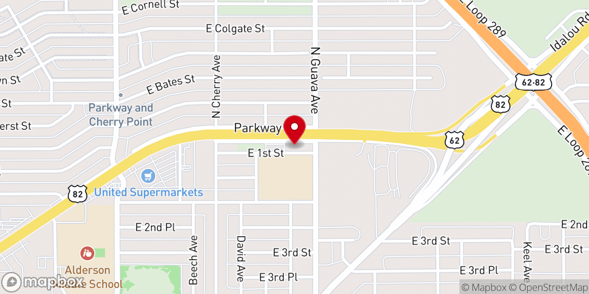 Map showing location of Parkway Drive Church of Christ
