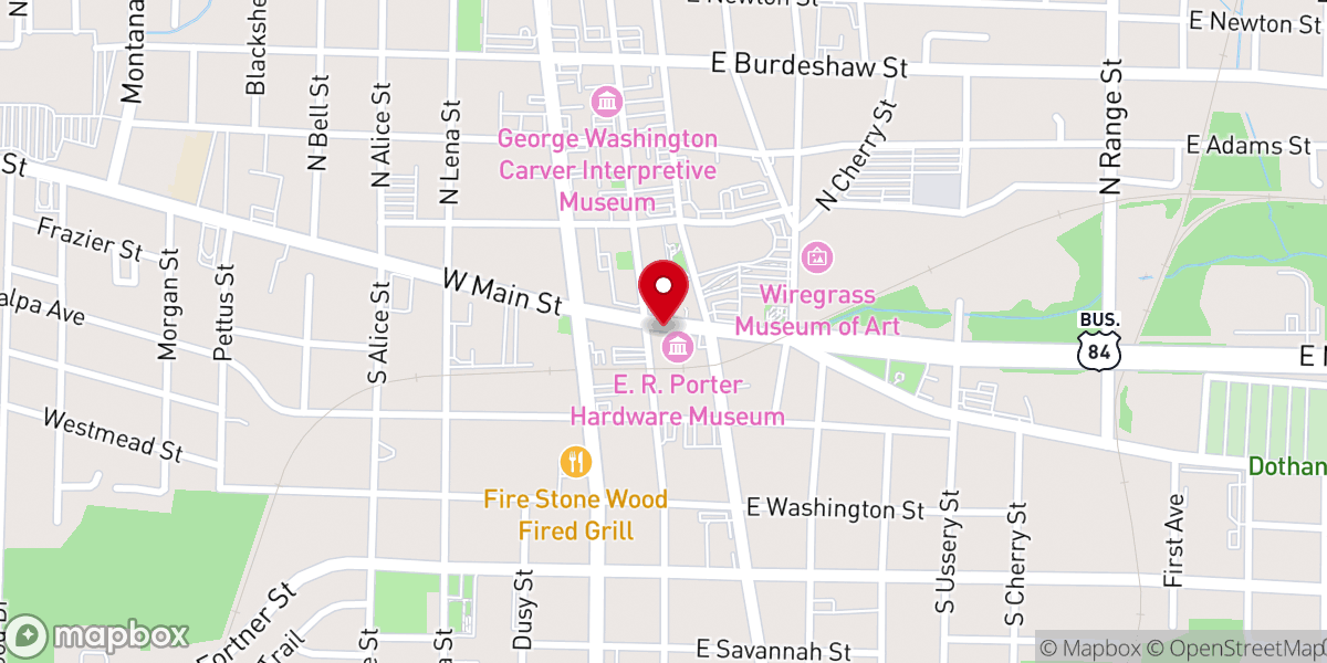 Map showing location of Braswell Christian Ministries Inc