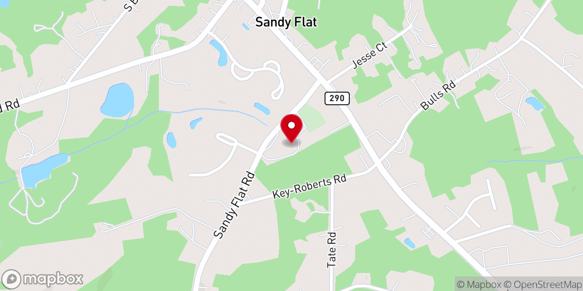 Map showing location of Faith Temple