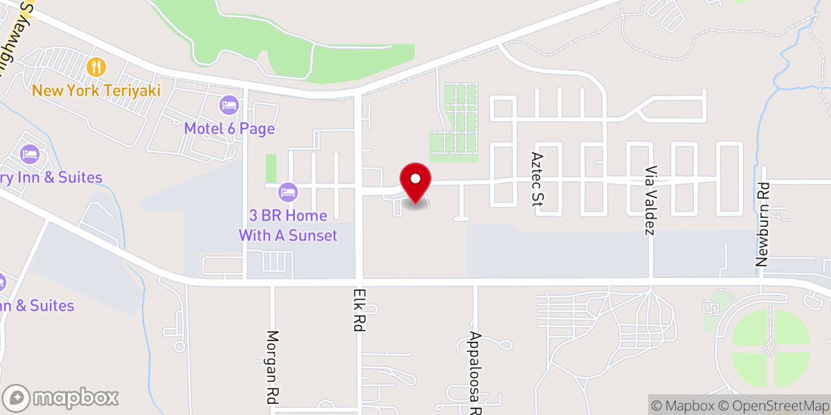 Map showing location of Faith Bible Chapel