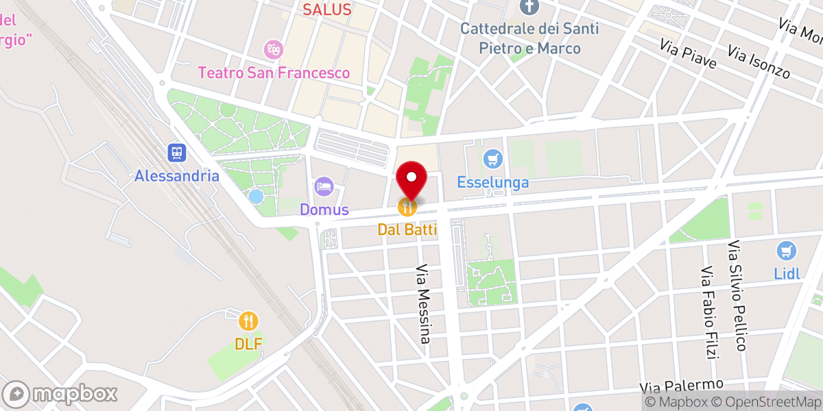 Map showing location of Chiesa Metodista