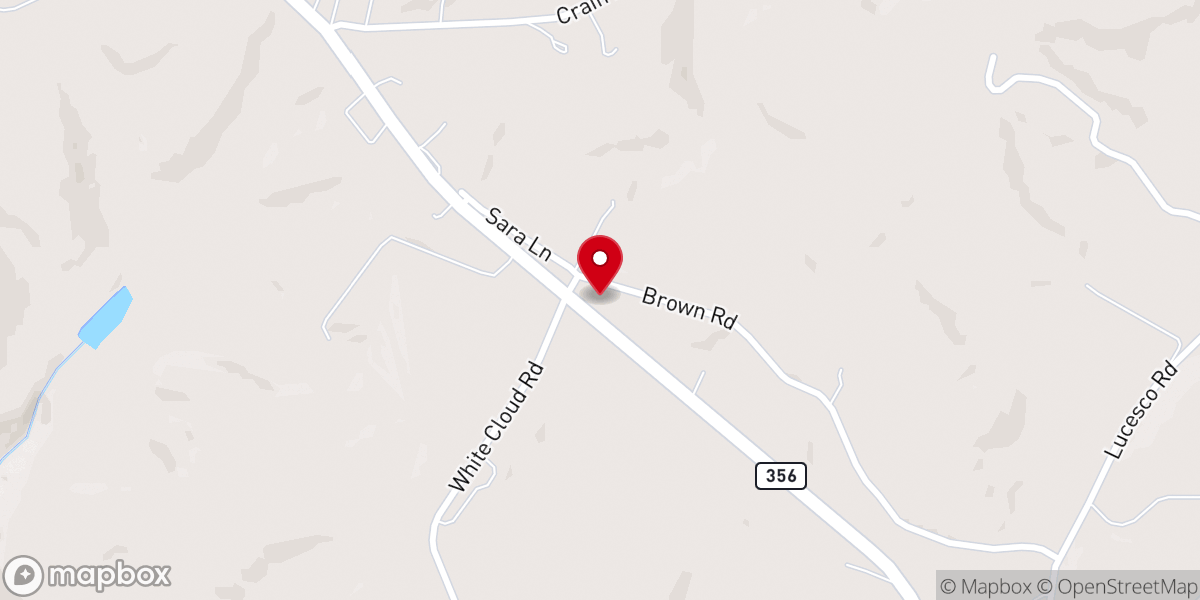 Map showing location of Allegheny Presbyterian Church