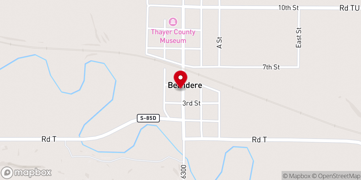 Map showing location of Toad's Place