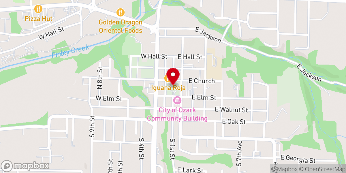 Map showing location of Ozark Square
