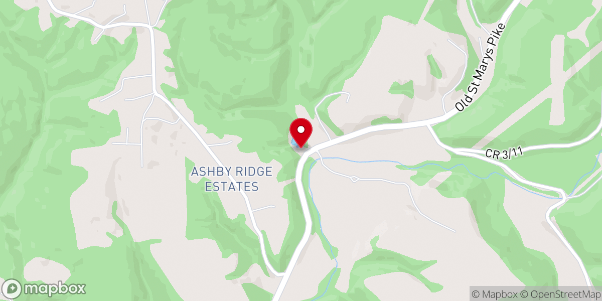 Map showing location of Union Valley Baptist Church