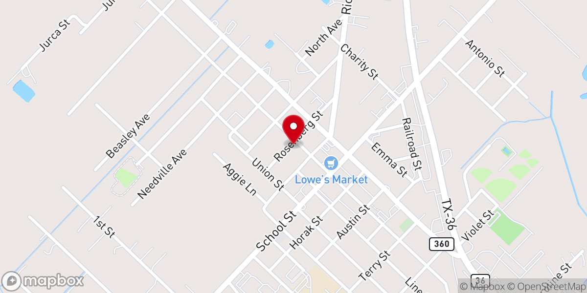 Map showing location of Shedd church