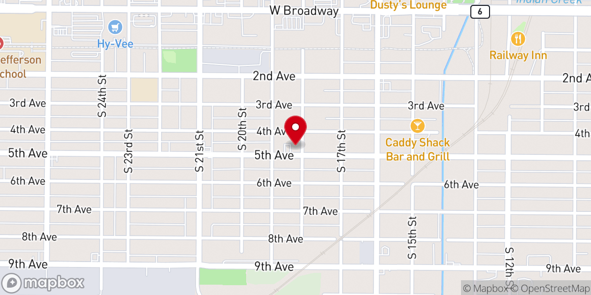 Map showing location of Fifth Avenue Community Church