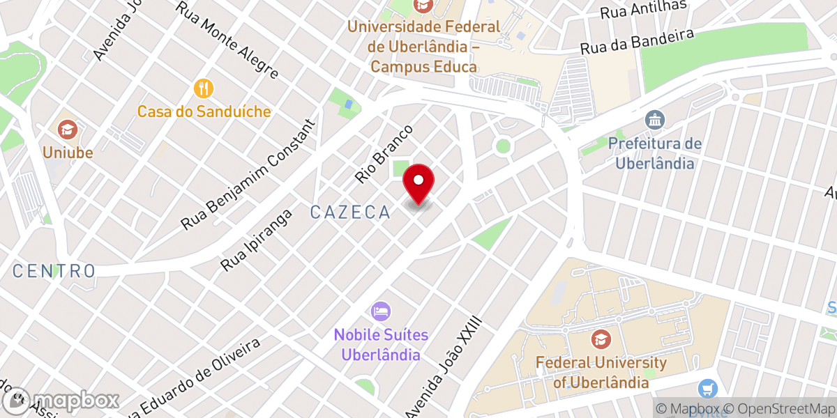 Map showing location of Casa Oaken