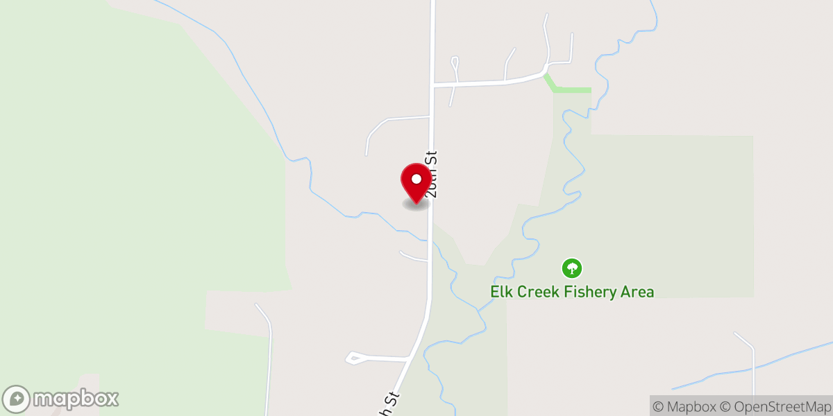 Map showing location of Big Elk Creek