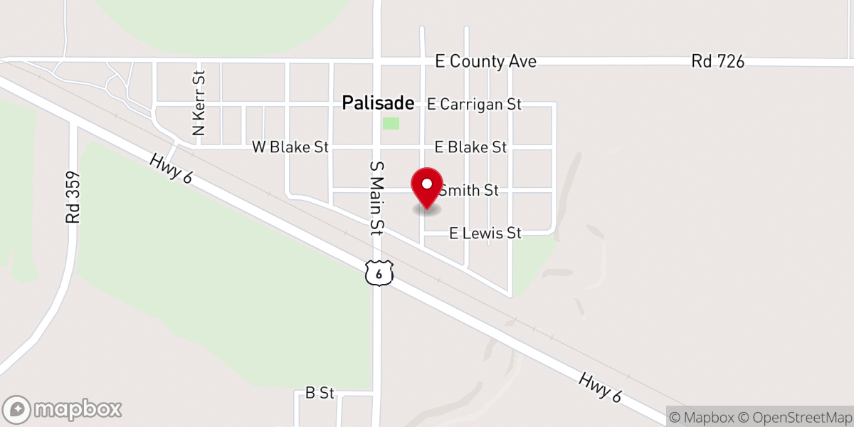 Map showing location of Bible Chapel