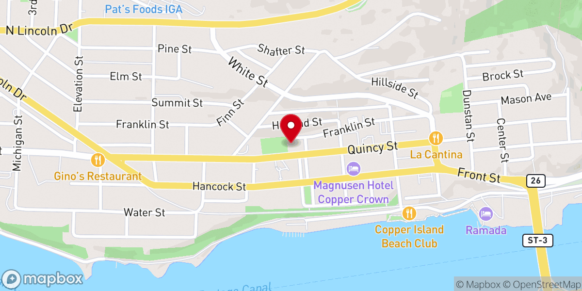 Map showing location of First United Methodist Church