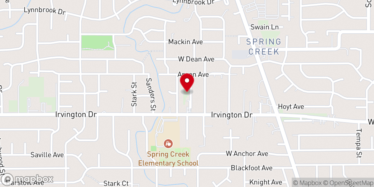 Map showing location of Northside Free Will Baptist