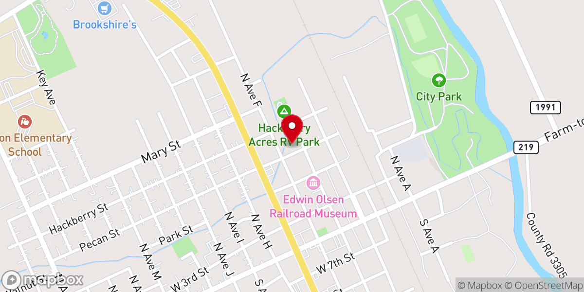 Map showing location of Fundamental Baptist Church