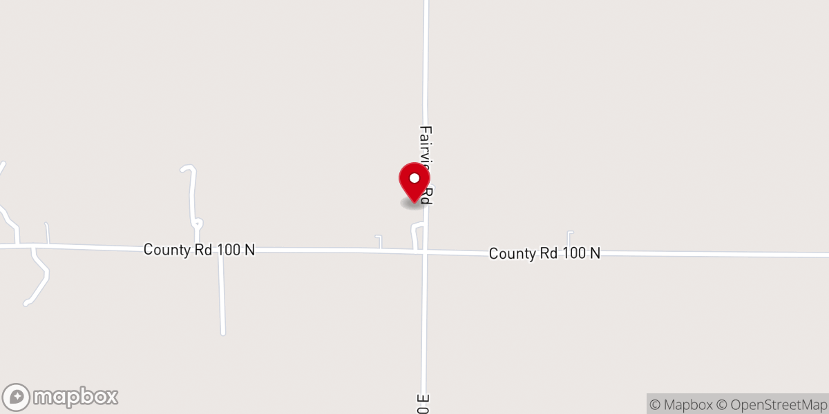 Map showing location of Fairview Presbyterian Church