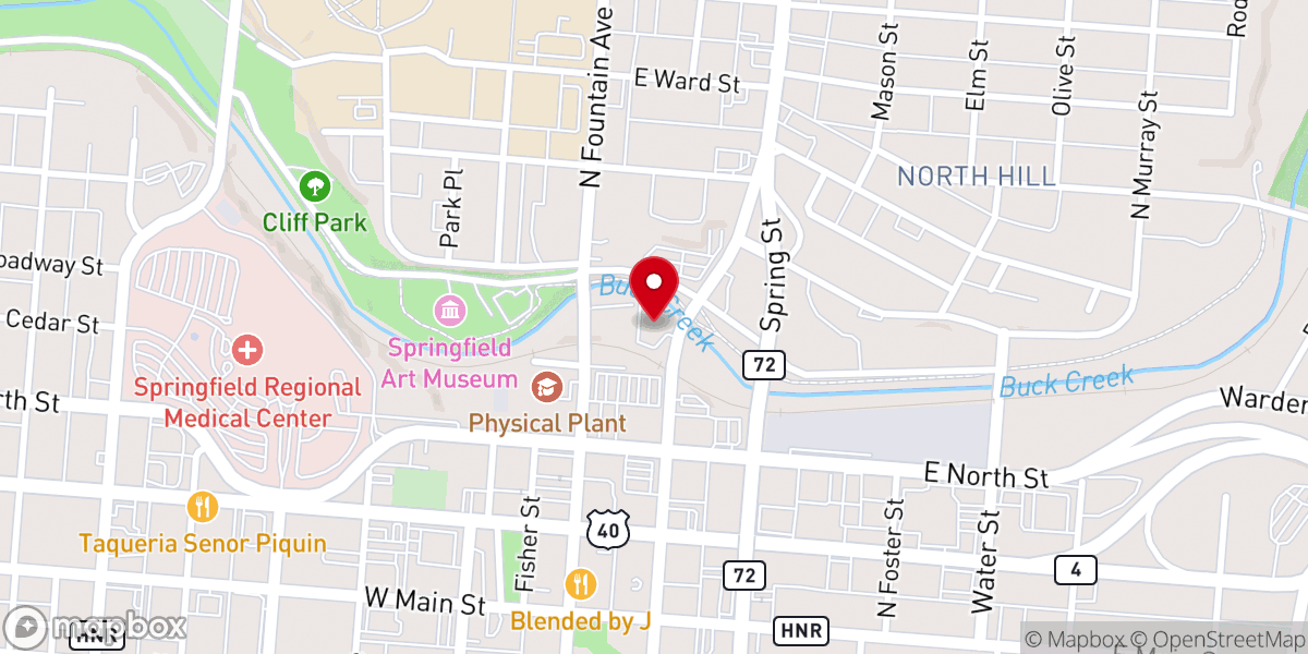 Map showing location of Springfield Initiative