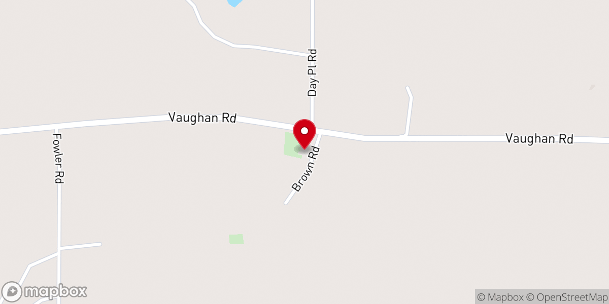 Map showing location of Ellison Church