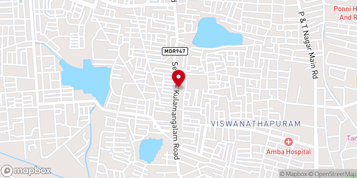 Map showing location of THE PENTECOSTAL MISSION CHURCH S.Alangulam