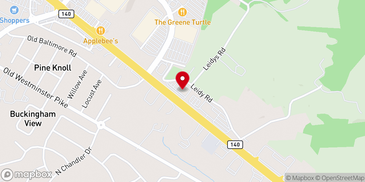 Map showing location of Crossroads Community Church of CC