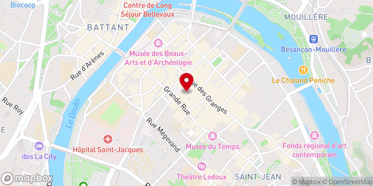 Map showing location of Association Diocésaine de Besançon