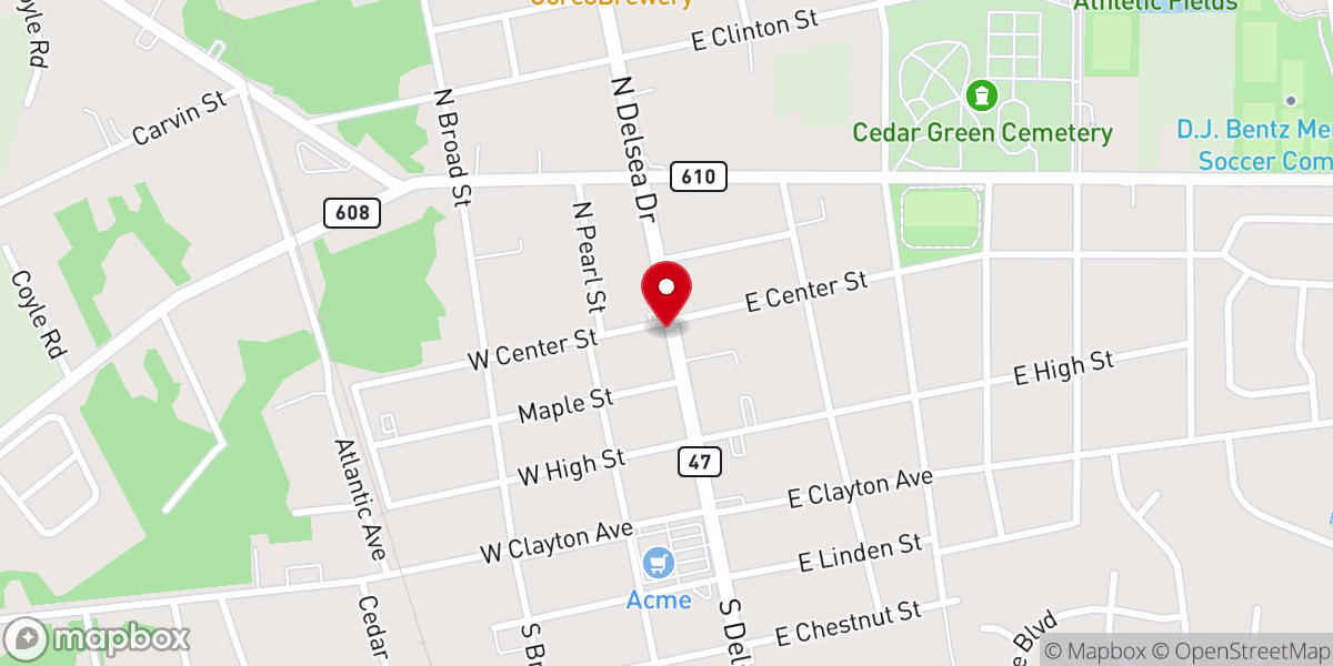 Map showing location of Abundant Life Greater Apostolic Church