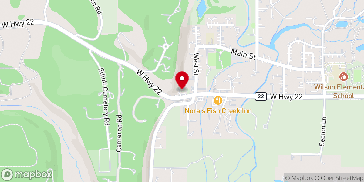 Map showing location of Stagecoach Bar