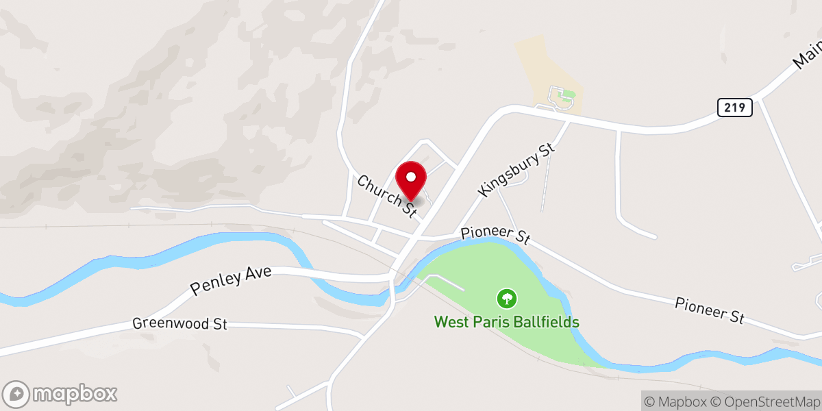 Map showing location of Ring-McKeen American Legion post 151