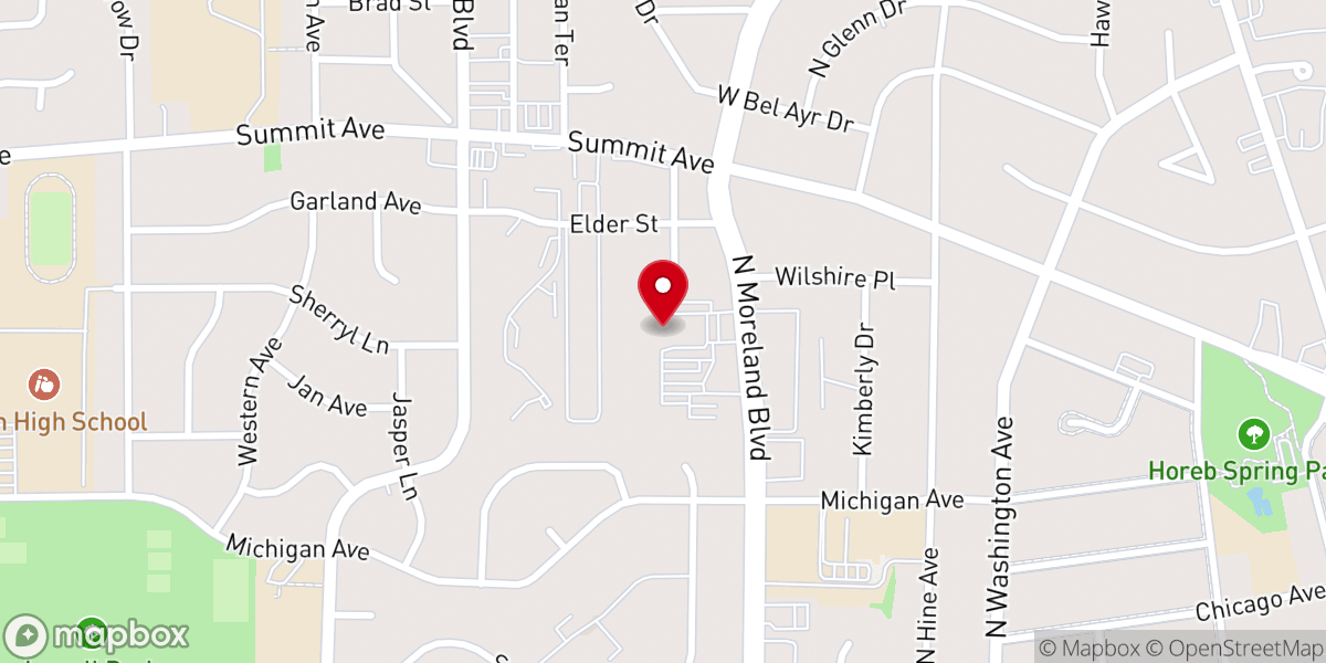 Map showing location of Corpus Christi Parish - St. William