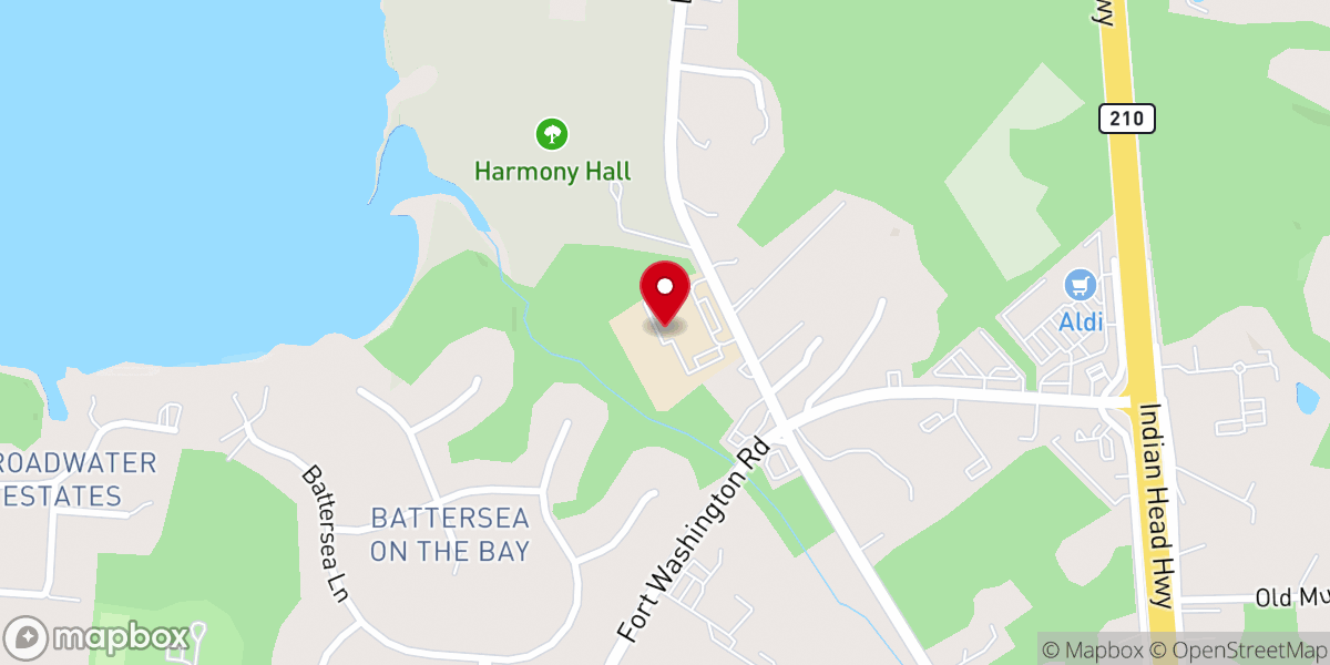 Map showing location of Crossroads Church