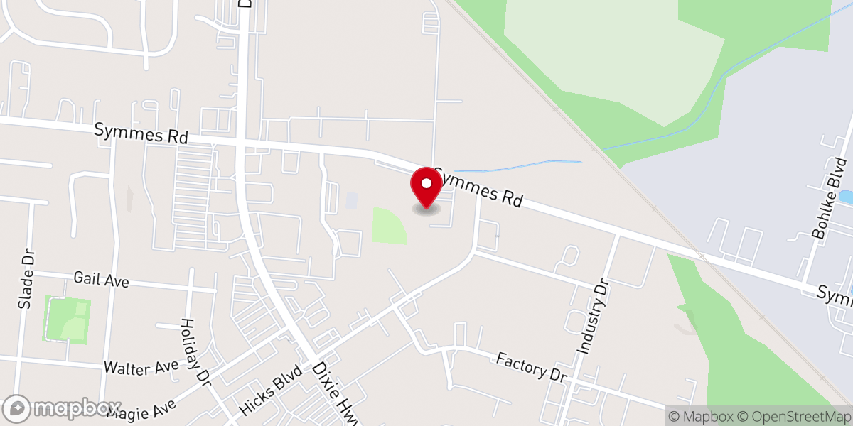 Map showing location of Bible Baptist Church